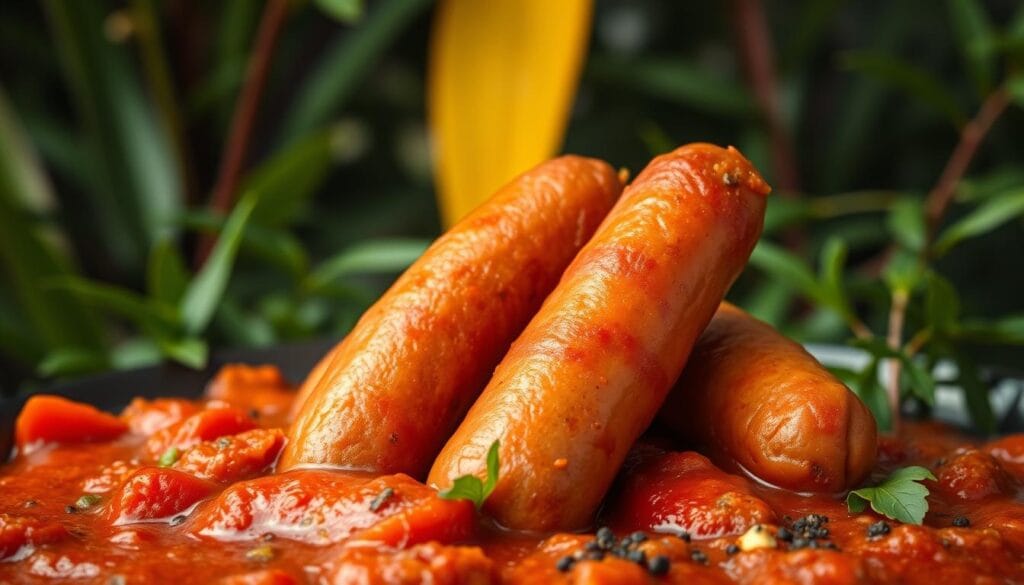 Recette de saucisses rougail réunionnaise Épices du Rougail