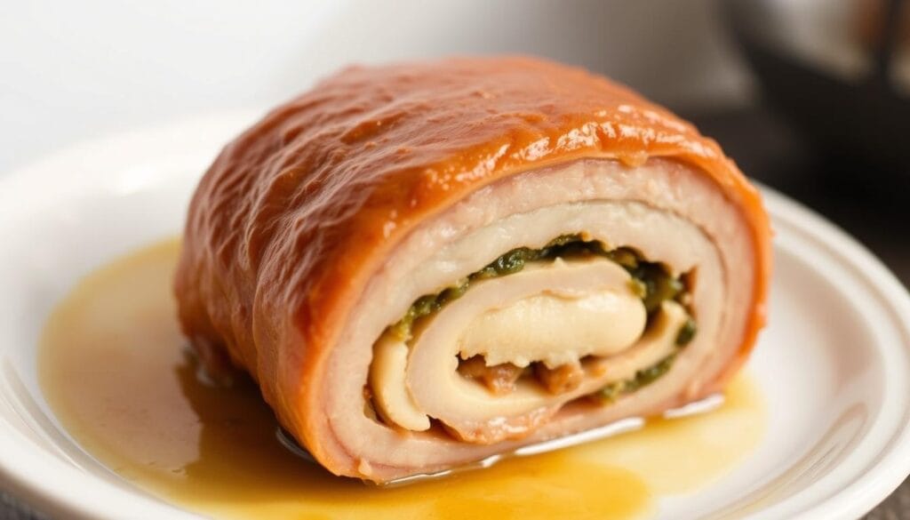 Vérification de la cuisson paupiette veau paupiette de veau au four