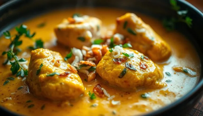 poulet au lait de coco et au curry