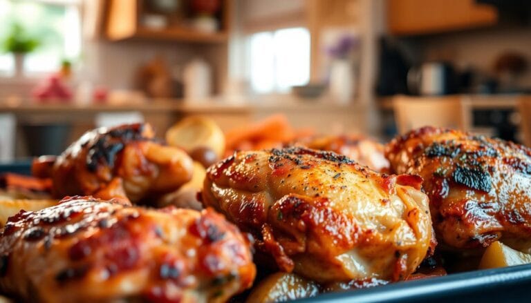 recette cuisse de poulet au four croustillant