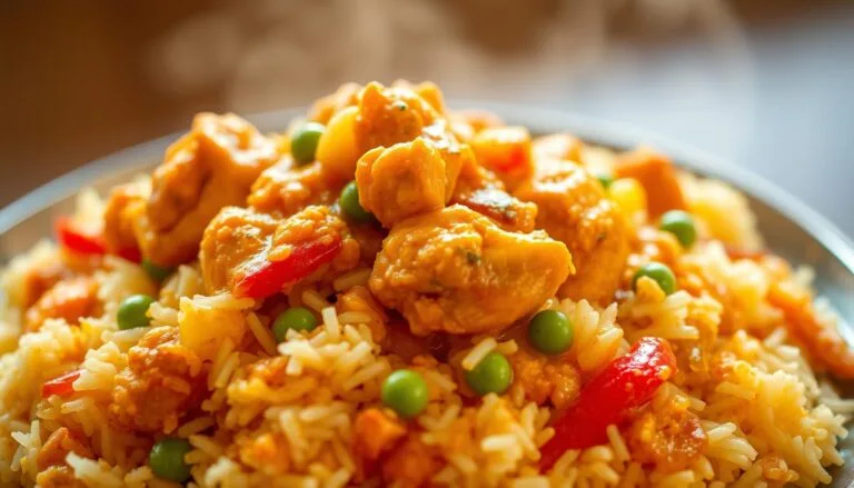 riz au poulet et curry